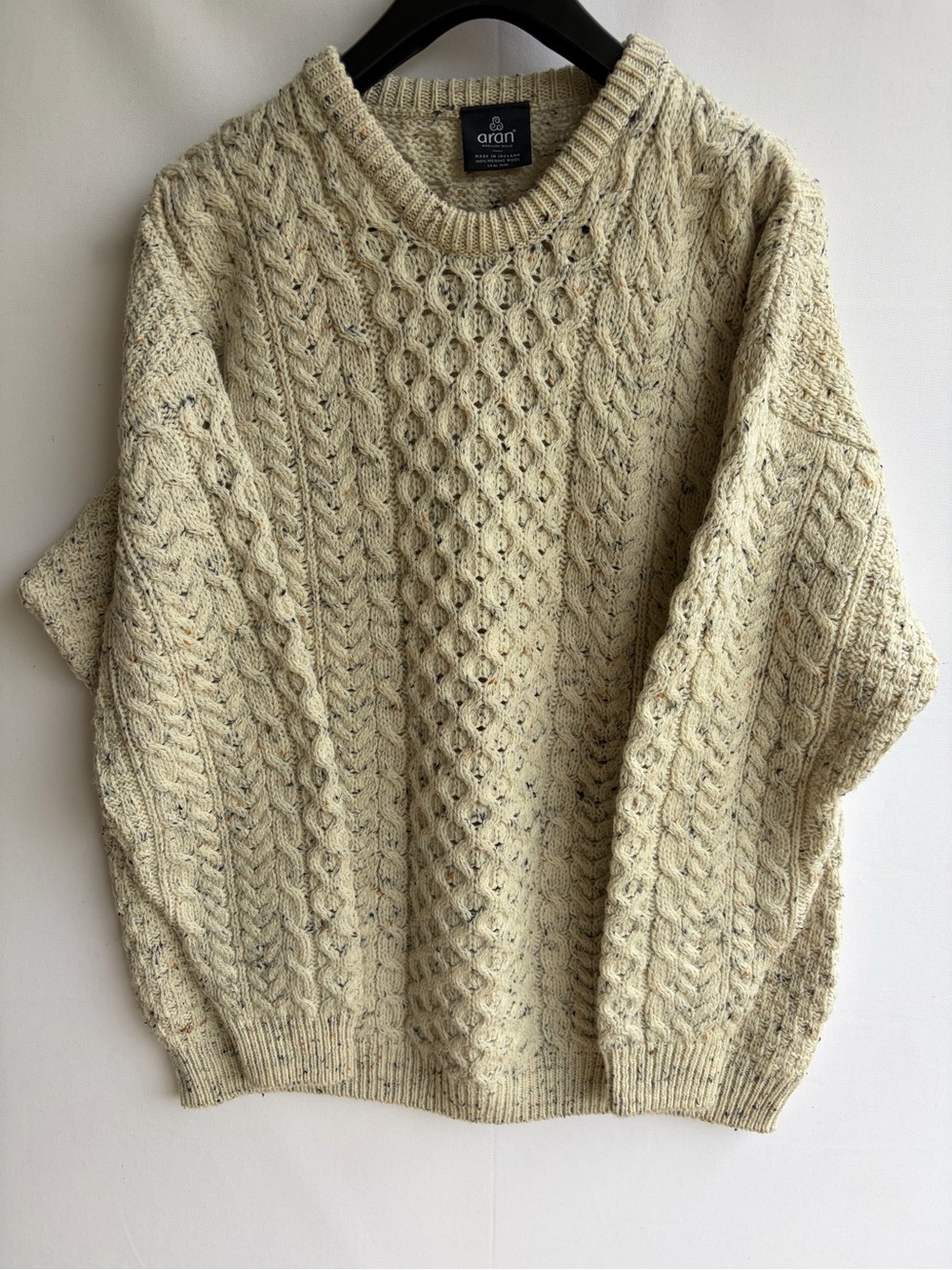 Aran Woollen Mills 100 % Merino Cable Knit Sweater